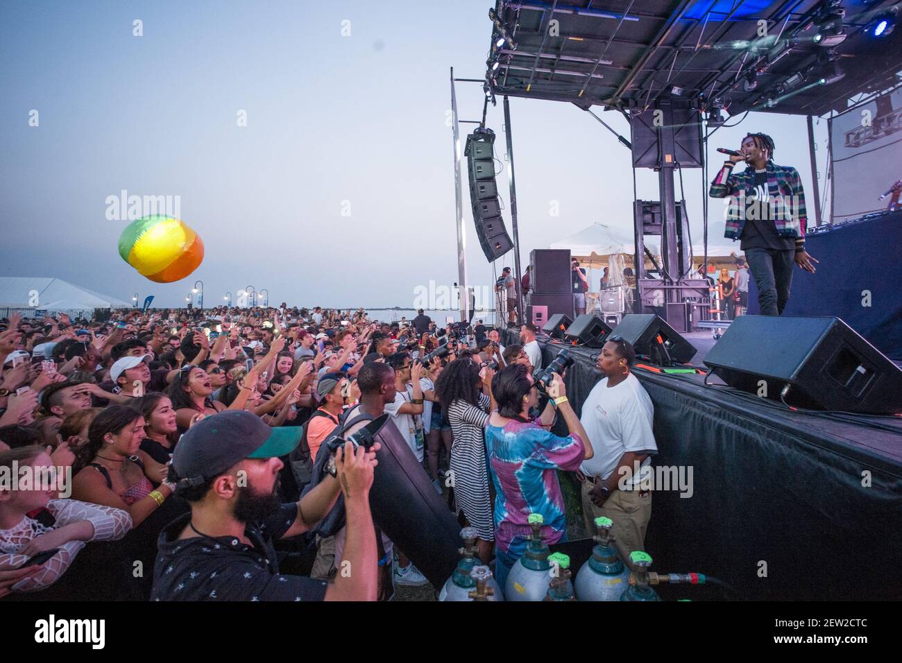 Playboi Carti performs at the Billboard Hot 100 Music Festival in Jones  Beach, New York on August 18, 2017 (Photo by Steven Ferdman/SIPA USA Stock  Photo - Alamy