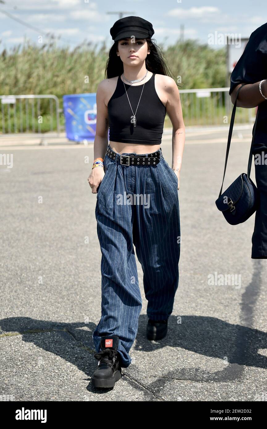 Maggie Lindemann arrives at the Billboard Hot 100 Music Festival