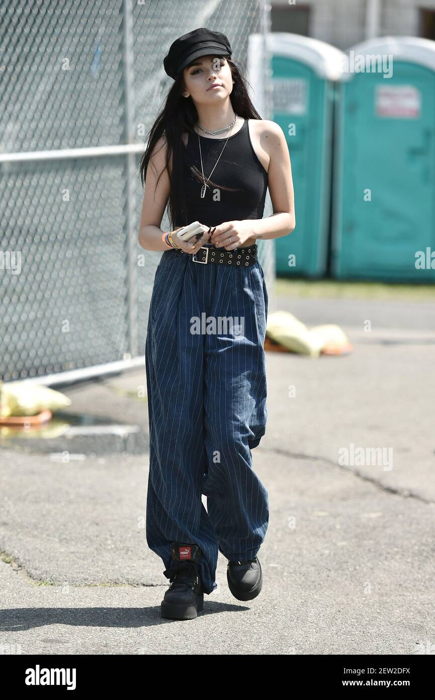 Maggie Lindemann arrives at the Billboard Hot 100 Music Festival in Jones  Beach, New York on August 18, 2017 (Photo by Steven Ferdman/SIPA USA Stock  Photo - Alamy