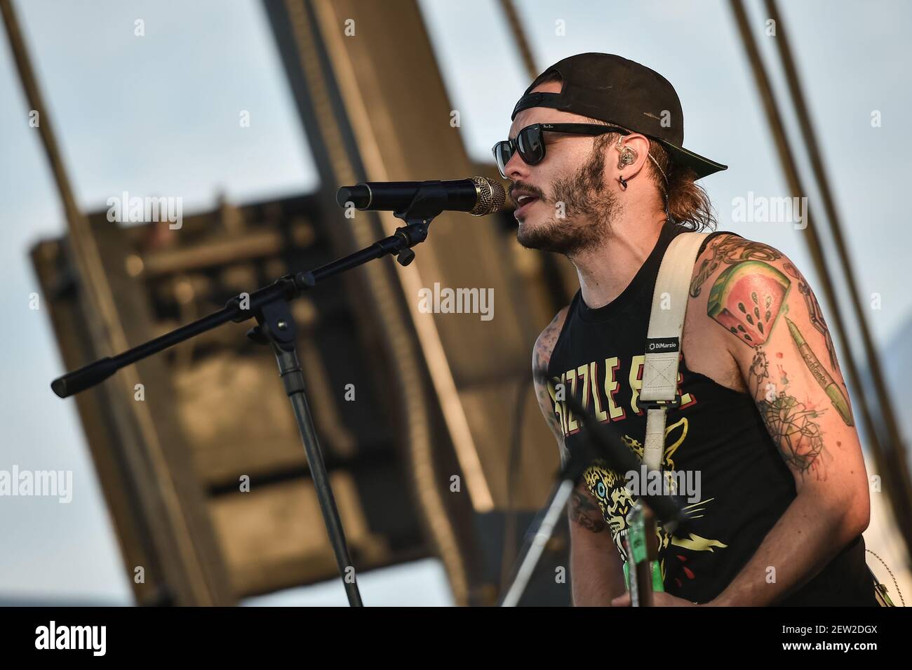 Che Rib Concert Cherub performs at the Billboard Hot 100 Music Festival in Jones Beach ...