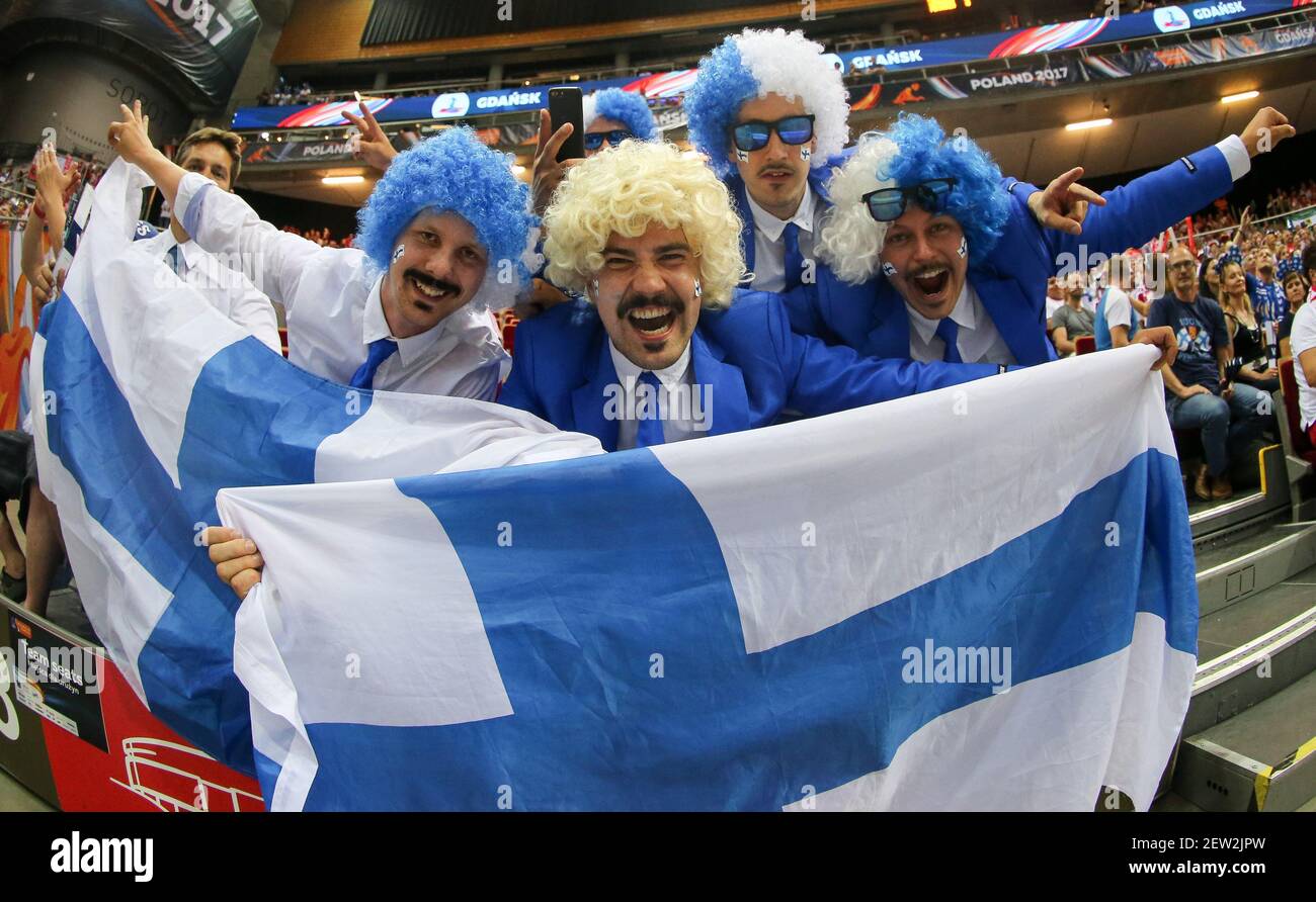 member spectrum Telegraph 26.08.2017, Gdansk, siatkowka, volleyball, Mistrzostwa Europy w siatkowce, Eurovolley 2017, Polska - Finlandia, Poland - Finland, Kibice Finlandii, fot. Tomasz Jastrzebowski / Foto Olimpik Stock Photo - Alamy member spectrum Telegraph 26.08.2017, Gdansk, siatkowka, volleyball, Mistrzostwa Europy w siatkowce, Eurovolley 2017, Polska - Finlandia, Poland - Finland, Kibice Finlandii, fot. Tomasz Jastrzebowski / Foto Olimpik Stock Photo - Alamy
