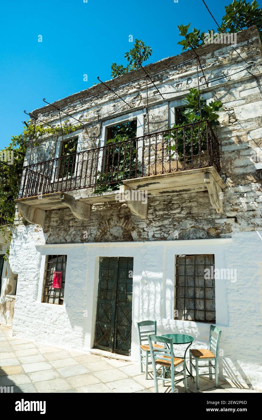 Apeiranthos, Plaka, Naxos, Cyclades, South Aegean Region, Greece Stock Photo