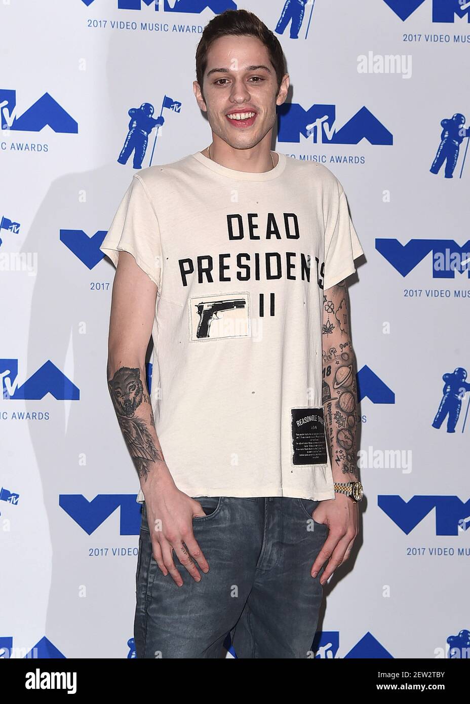 LOS ANGELES - AUGUST 27: Pete Davidson in the press room at the 2017 'MTV  Video Music