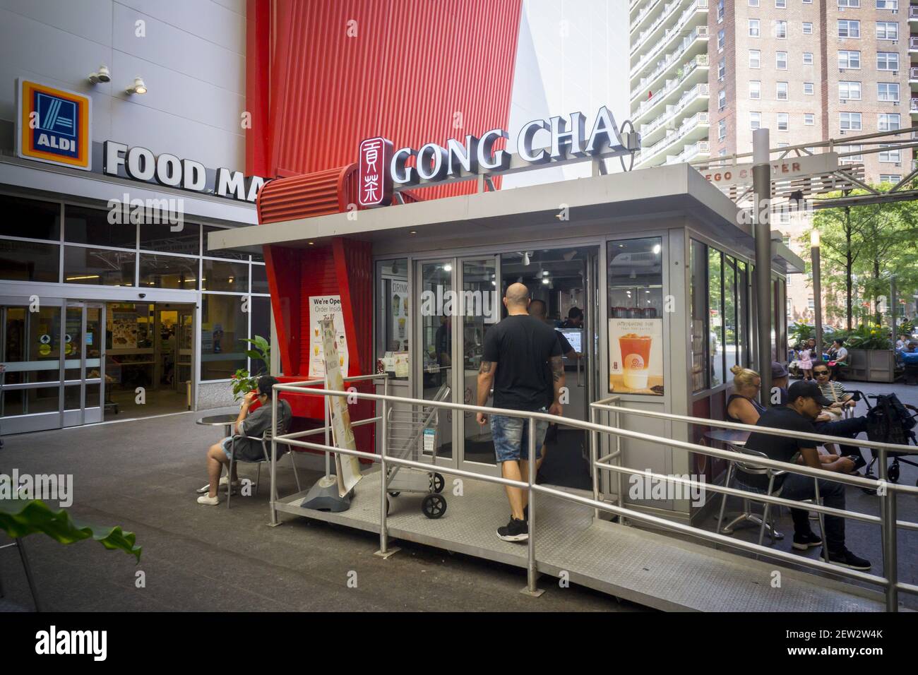 A franchise of the Gong Cha bubble tea chain in the Rego Center Mall in