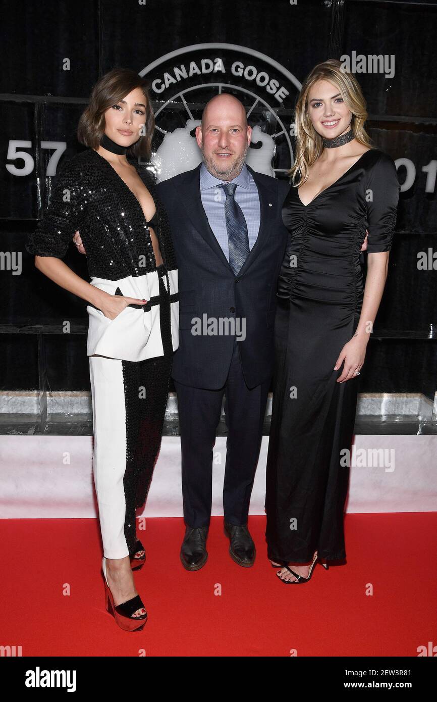 L R Olivia Culpo Dani Reiss Canada Goose CEO and Kate Upton