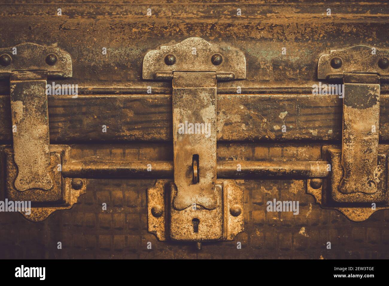 Old steel chests and vintage style used for illustrations and backdrops