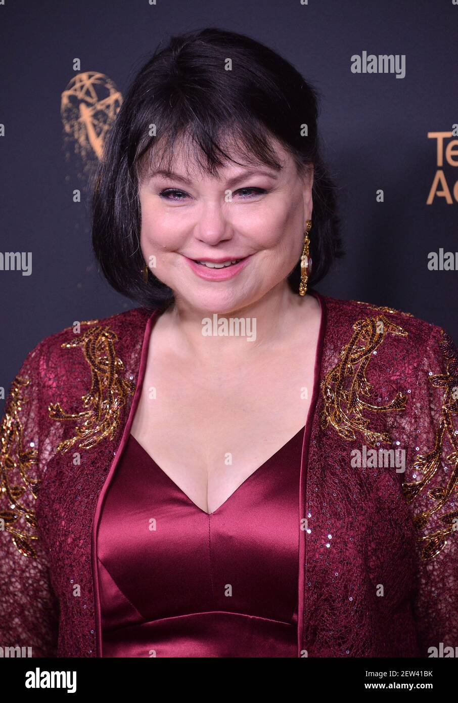 Actress Delta Burke poses in the press room during the 2017 Creative