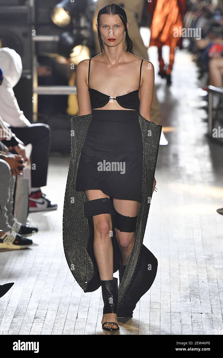 Designer Shayne Oliver on the runway during the Helmut Lang Seen By Shayne  Oliver Fashion show at New York Fashion Week Spring Summer 2018 held in New  York, NY on September 11