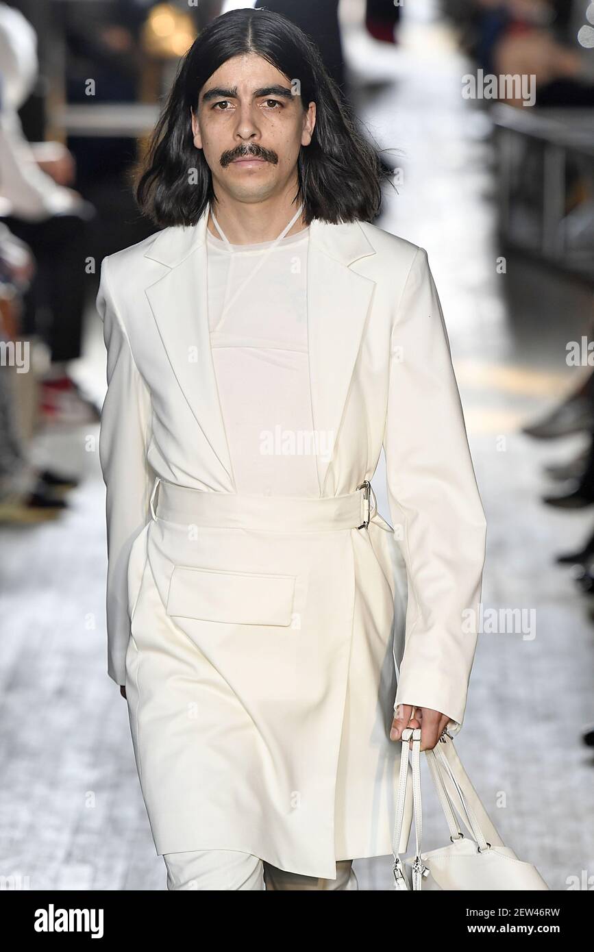 Designer Shayne Oliver on the runway during the Helmut Lang Seen