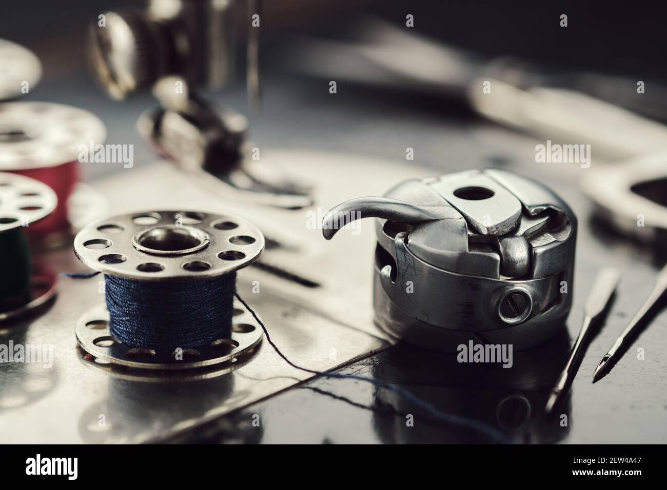 Handdrawn Vintage Sewing Kit Sewing  Machineneedlestitchingscissorsbuttonsneedle Stock Illustration 1717605766