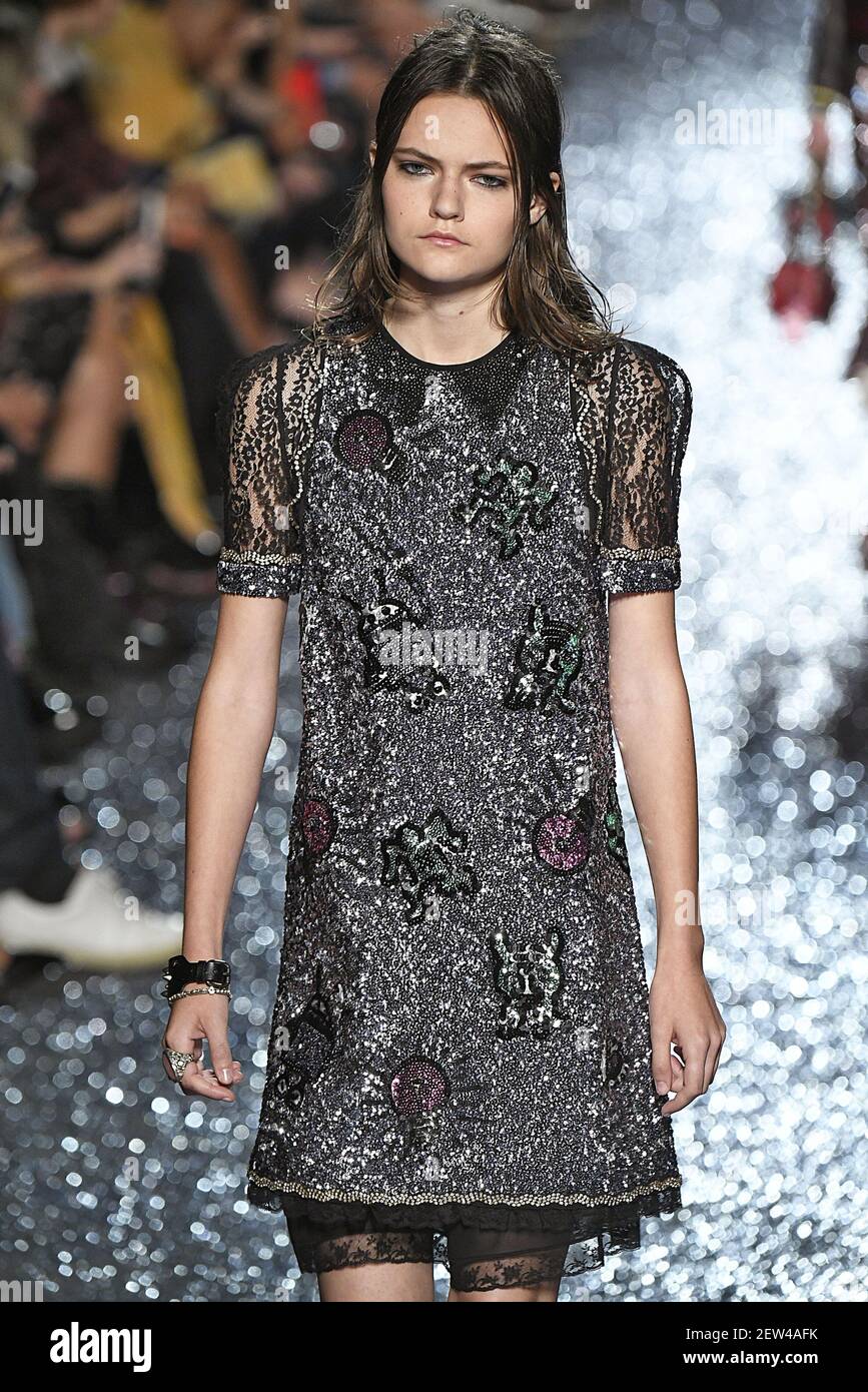 Model Rose Daniels walks on the runway during the Coach Fashion show at New  York Fashion Week Spring Summer 2018 held in New York, NY on September 12,  2017. (Photo by Jonas
