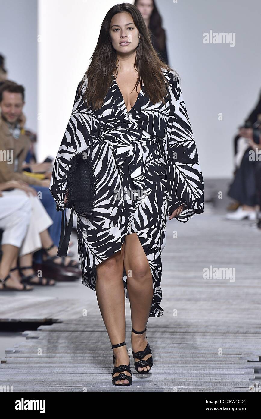 Model Ashley Graham walks on the runway during the Michael Kors Fashion  Show at New York Fashion Week Spring Summer 2018 held in New York, NY on  September 13, 2017. (Photo by