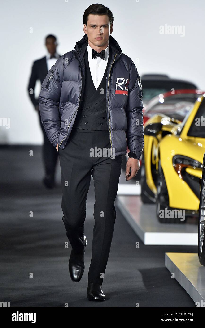 Model Simon Nessman walks on the runway during the Ralph Lauren Fashion  Show at New York Fashion Week Spring Summer 2018 held in New York, NY on  September 13, 2017. (Photo by