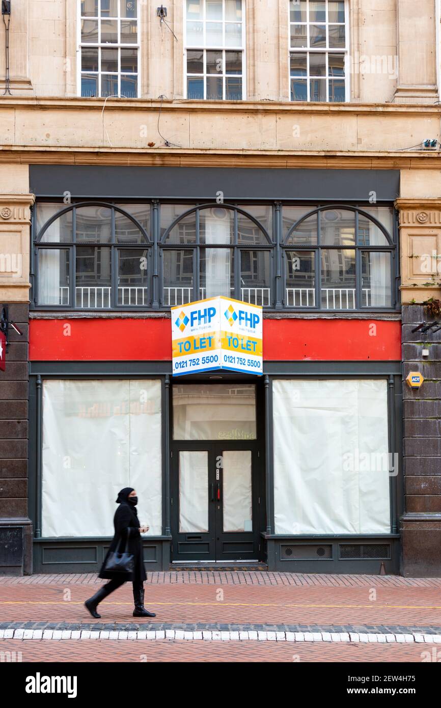 Closed down shop retail, UK 2021 Stock Photo