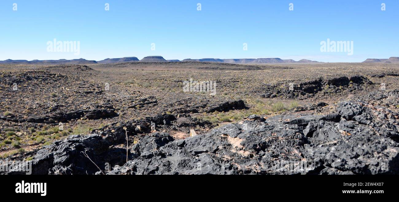 Namib-Wüste, Desert, Sanddunes, landscape, Landschaft, Köcherbaum-Wald Stock Photo
