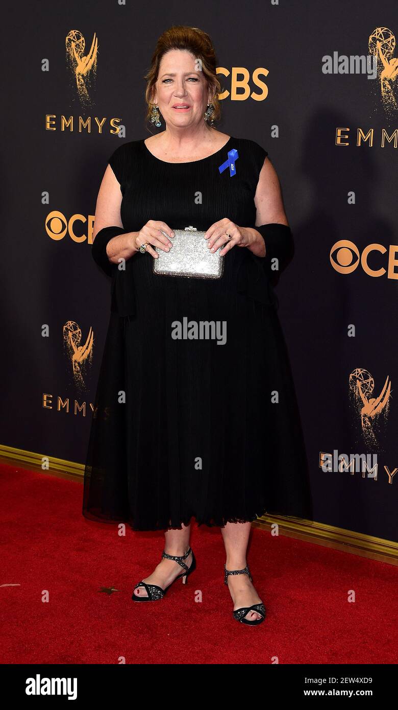 LOS ANGELES, CA - SEPTEMBER 17: Ann Dowd arrives at the 69th Emmy