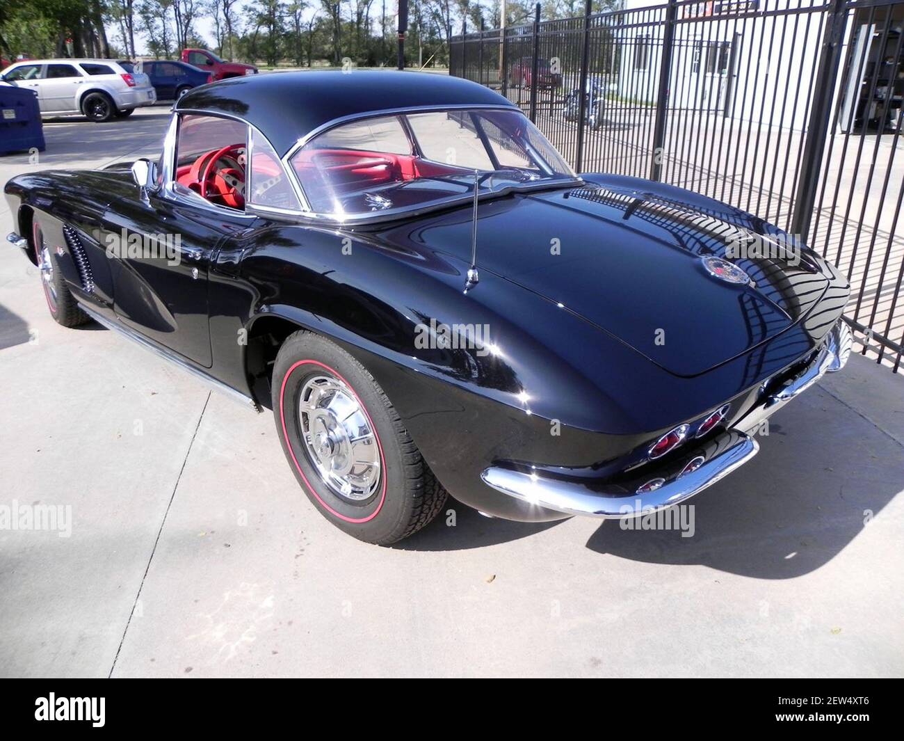 Seen from the rear, the '62 Corvette hints strongly at the coming of ...