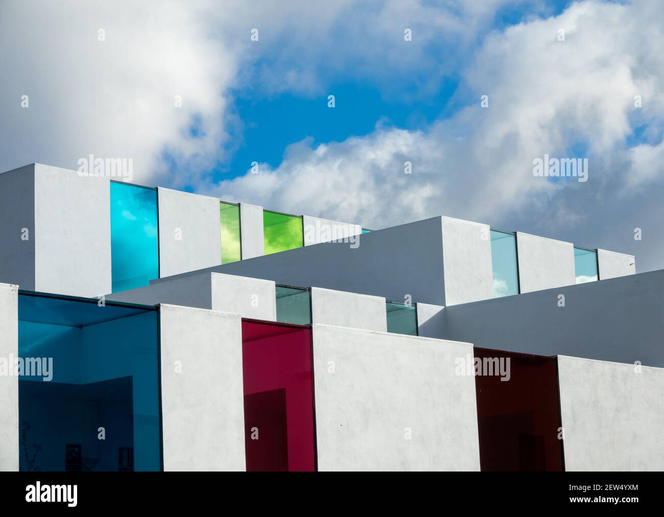 House facade with illuminated windows hi-res stock photography and ...