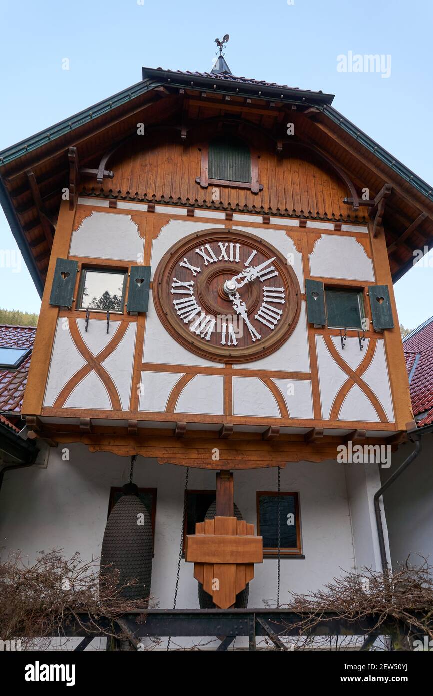 The world's largest cuckoo clock in the black forest in Germany Stock Photo