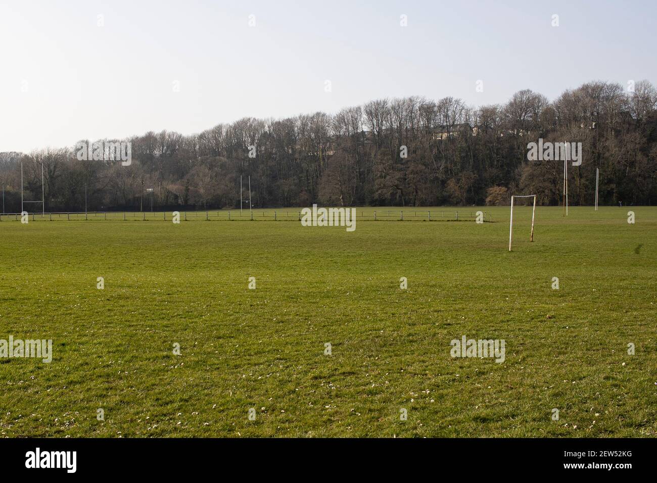 A view of the Newbridge Fields, Bridgend on the 2nd March 2021. Credit