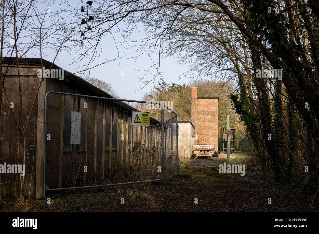 A view of Hut 9 at Island Farm, a World War 2 Prisoner of War Camp in