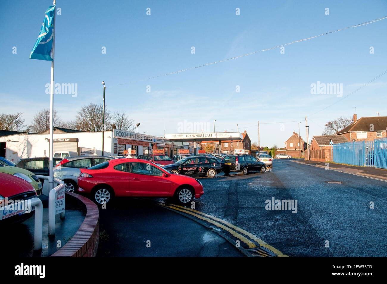 Second hand cars for sale at Foxhunters Whitley Bay November 2008 Stock