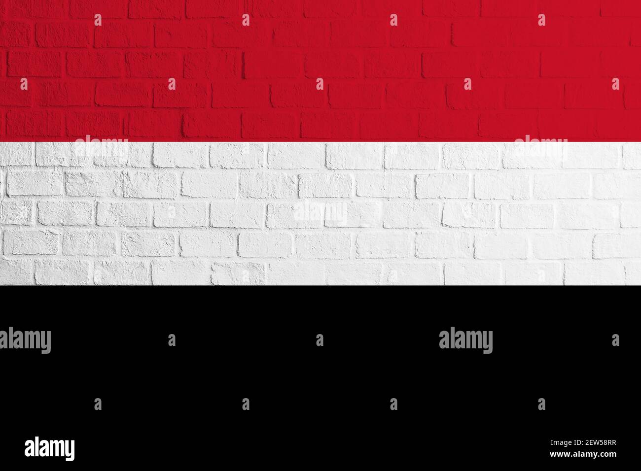 Flag of Yemen Brick wall texture of the flag of Yemen Stock Photo - Alamy