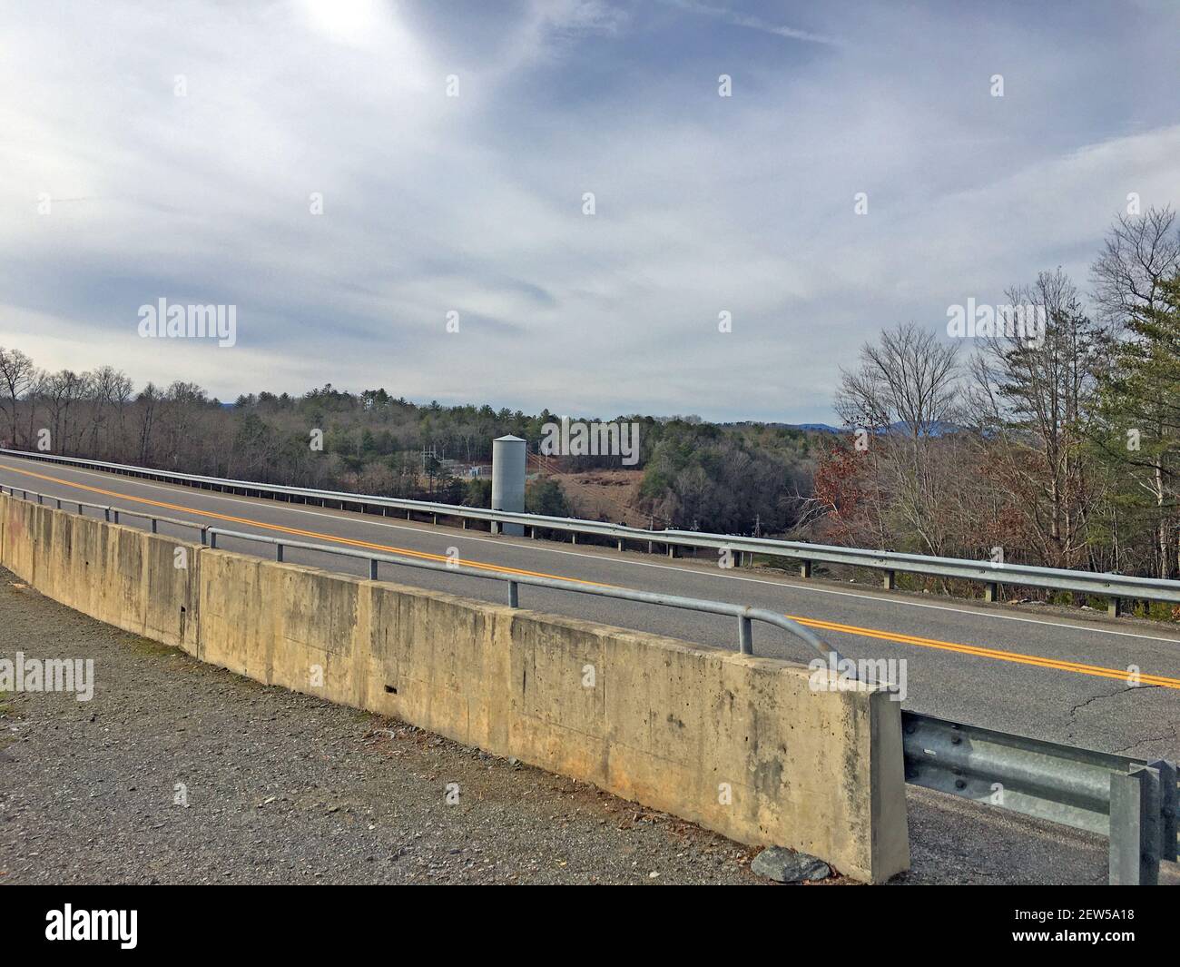 Blue Ridge, Ga USA 01 10 20 Blue Ridge Dam view of tree line and