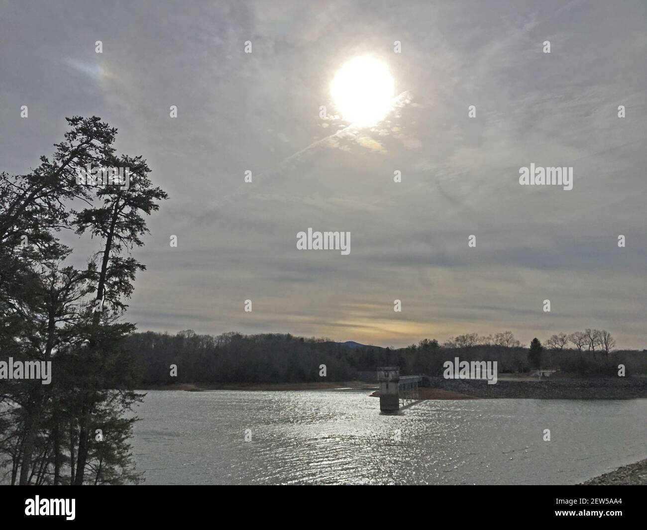 Blue Ridge, Ga USA 01 10 20 Blue Ridge Dam view Toccoa river at