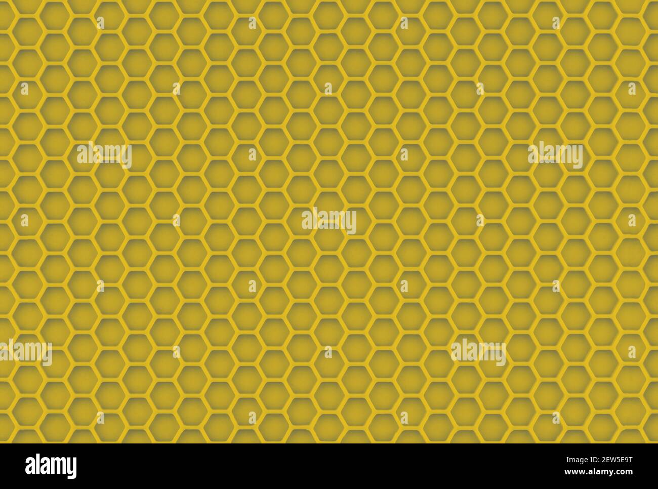 abstract yellow seamless honeycomb texture and unobtrusive sharp background. Stock Photo