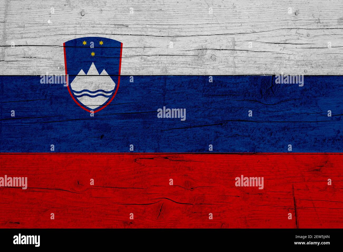 Flag of Slovenia. Wooden texture of the flag of Slovenia Stock Photo ...