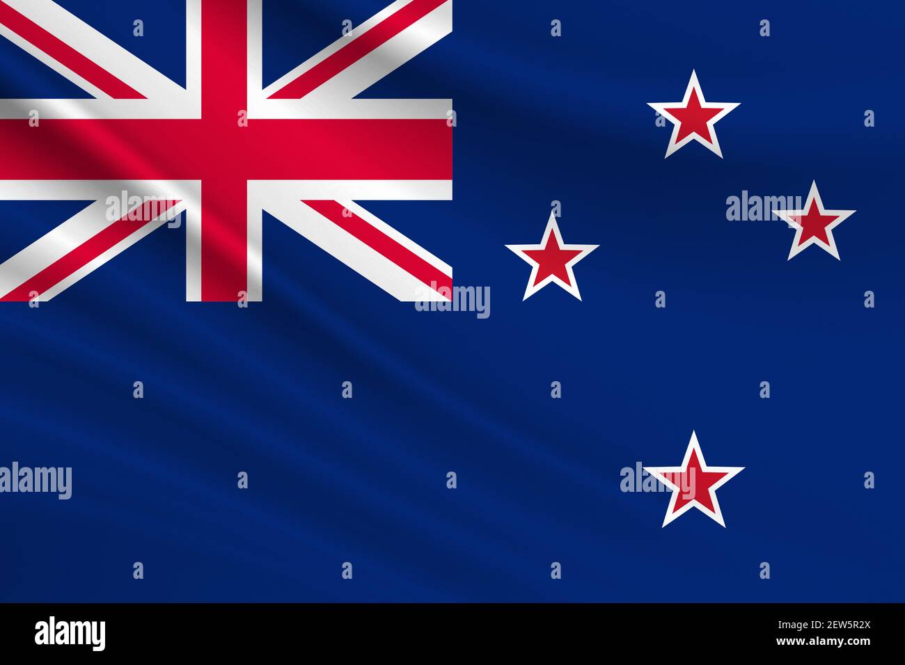 Flag of New Zealand. Fabric texture of the flag of New Zealand Stock ...