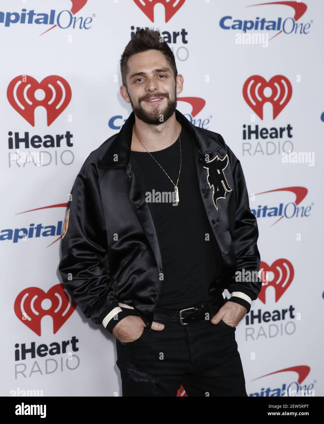 Thomas Rhett attends the 2017 iHeartRadio Festival at T-Mobile Arena on ...
