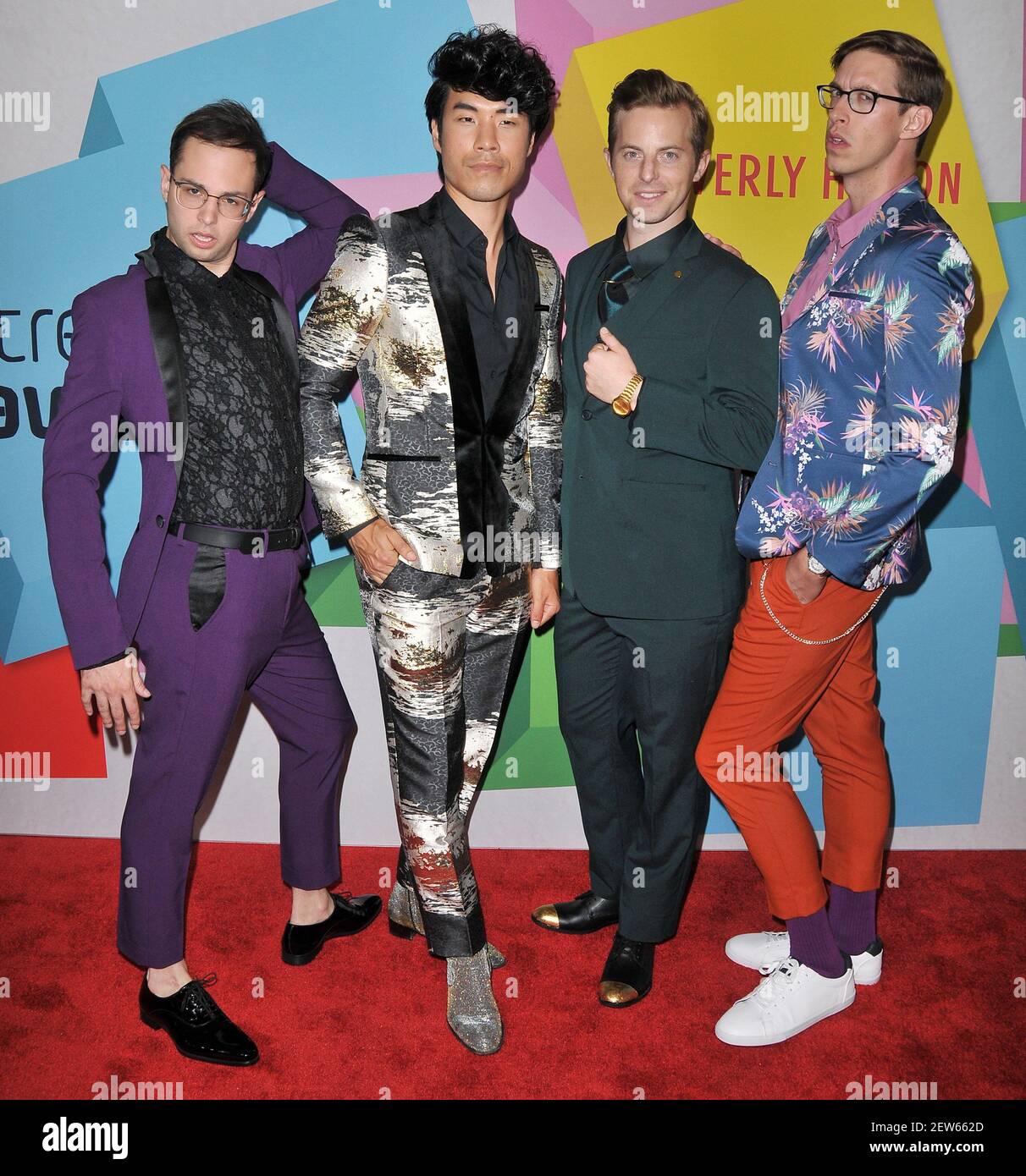 L-R) The Try Guys - Zach Kornfeld, Eugene Lee Yang, Ned Fulmer and Keith  Habersberger at The 7th Annual Streamy Awards held the Beverly Hilton in  Beverly Hills, CA on Tuesday, September