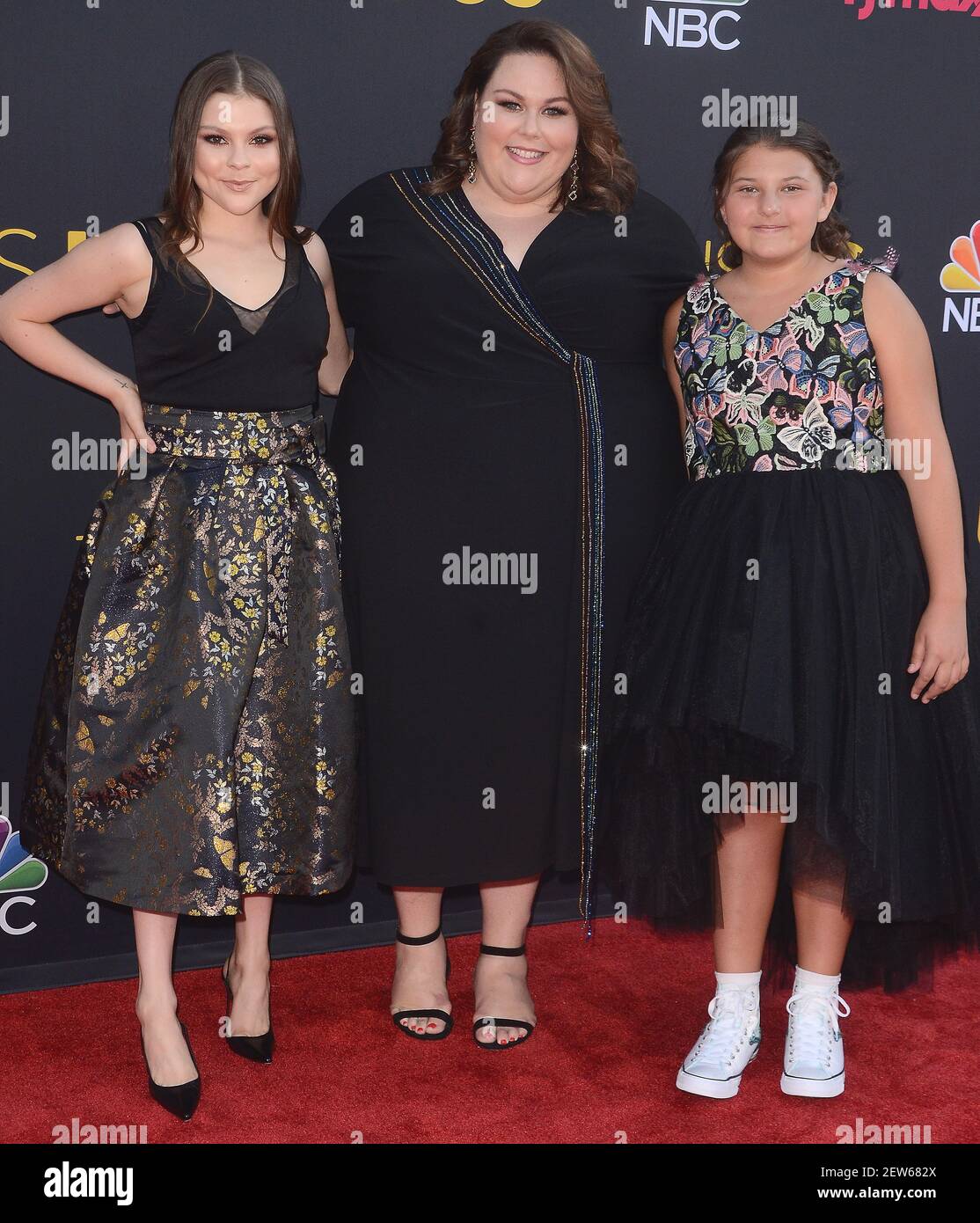 HOLLYWOOD- SEPTEMBER 26: Chrissy Metz, Mackenzie Hancsicsak and Hannah Zeile  at the premiere of NBC's "This