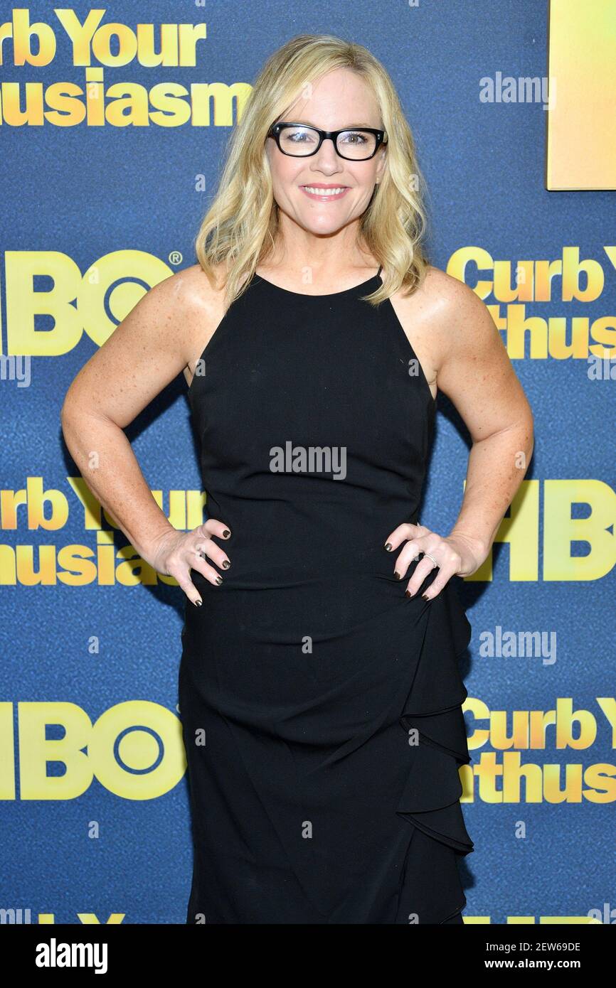 Actress Rachael Harris attends the ninth season premiere of HBO&rsquo;s Curb