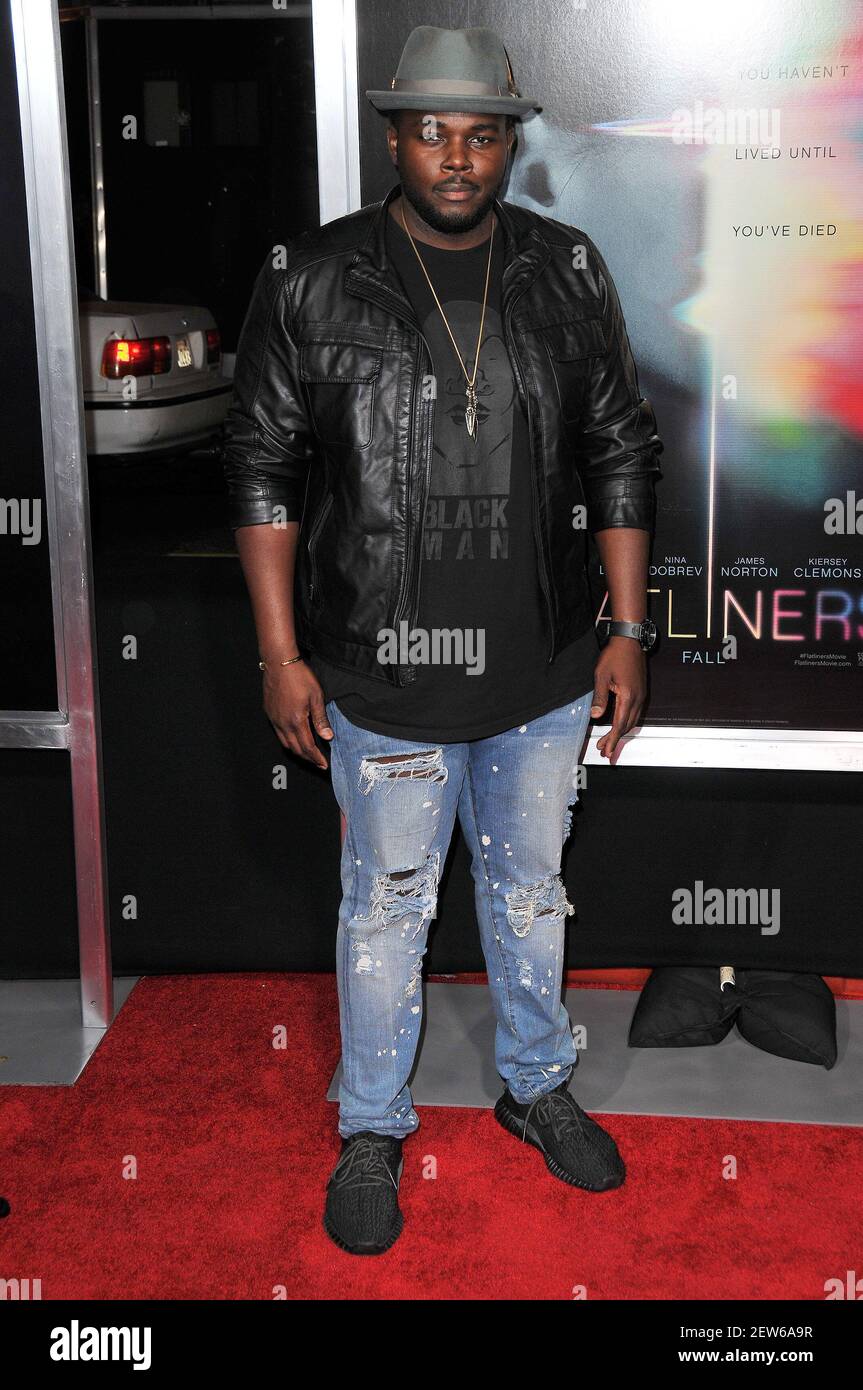 Catfish Jean arrives at the "Flatliners" Los Angeles Premiere held The