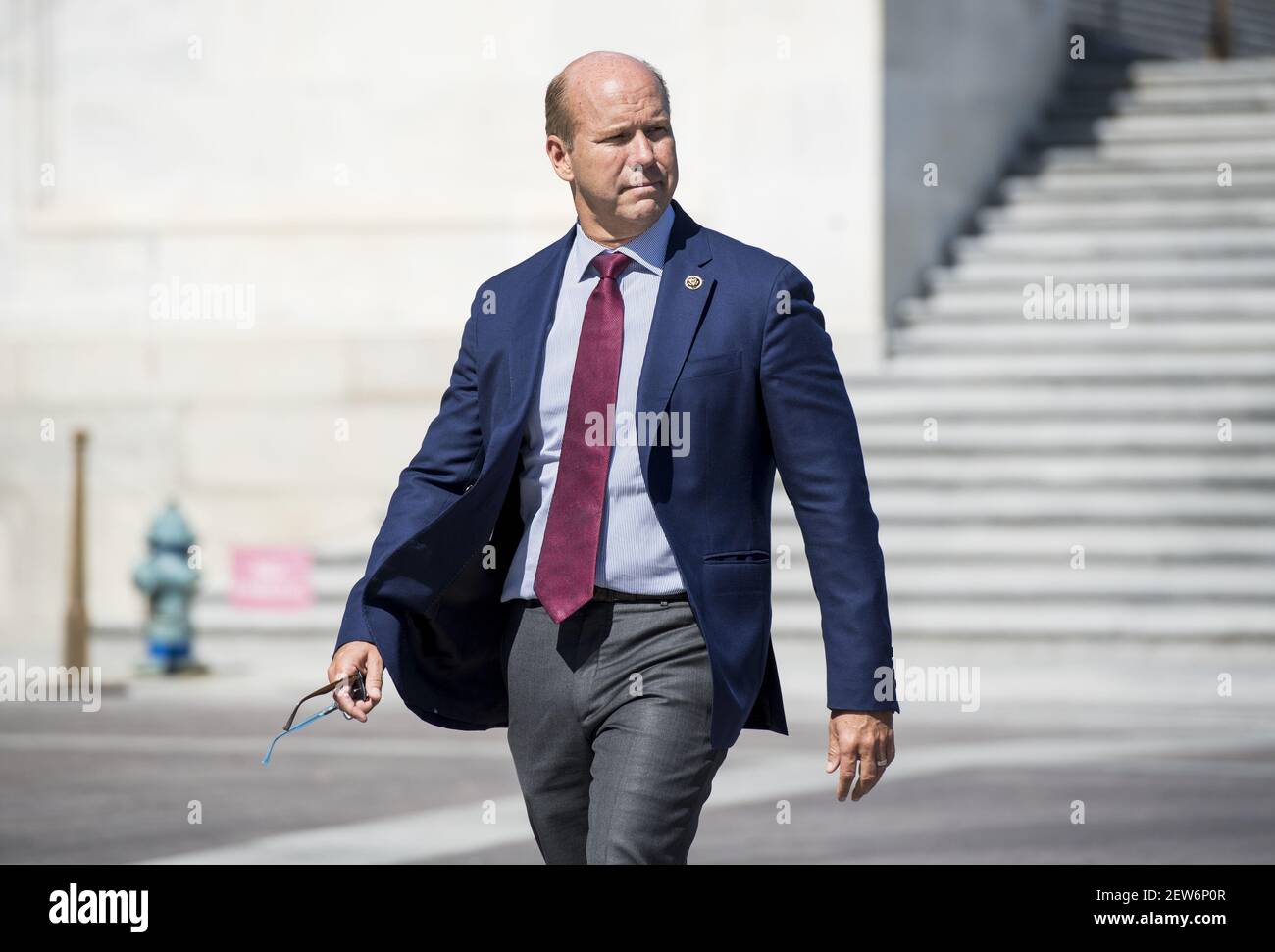 UNITED STATES - OCTOBER 2: Rep. John Delaney, D-Md., walks by the Capitol on Monday, Oct. 2, 2017. (Photo By Bill Clark/CQ Roll Call) Stock Photo