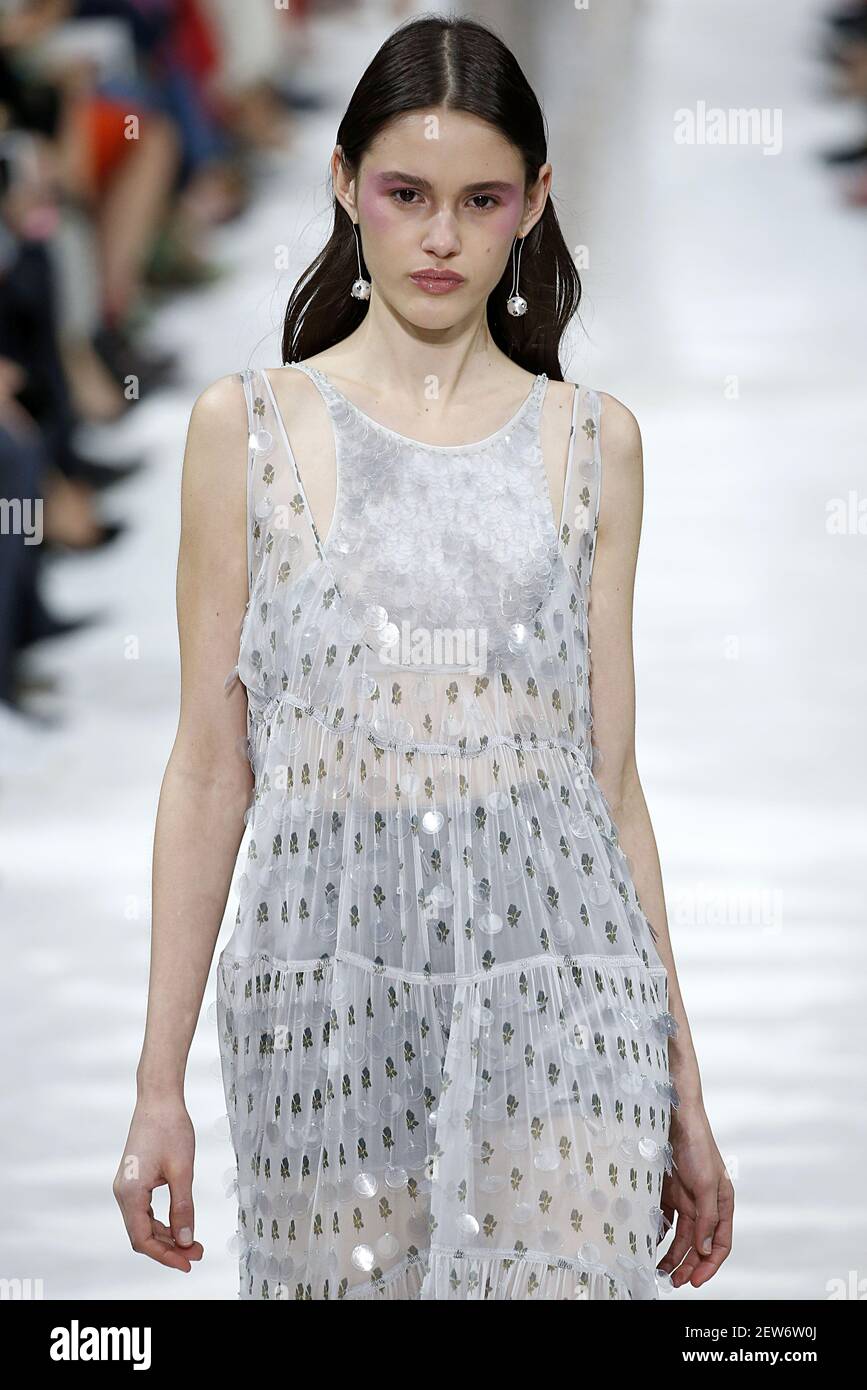 Model Aleyna Fitzgerald walks on the runway during the Valentino ...