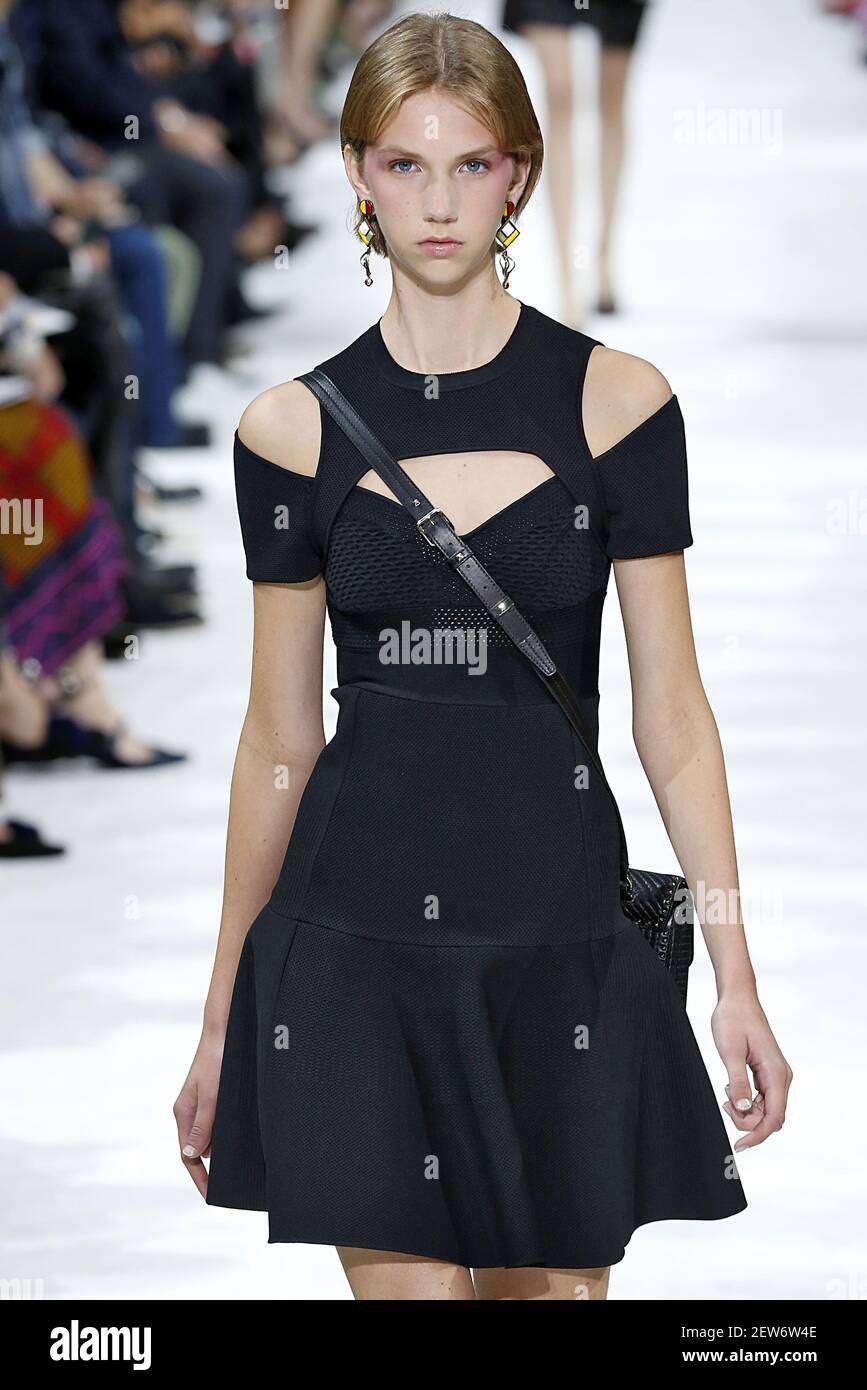 Model Bente Oort walks on the runway during the Valentino Fashion Show ...