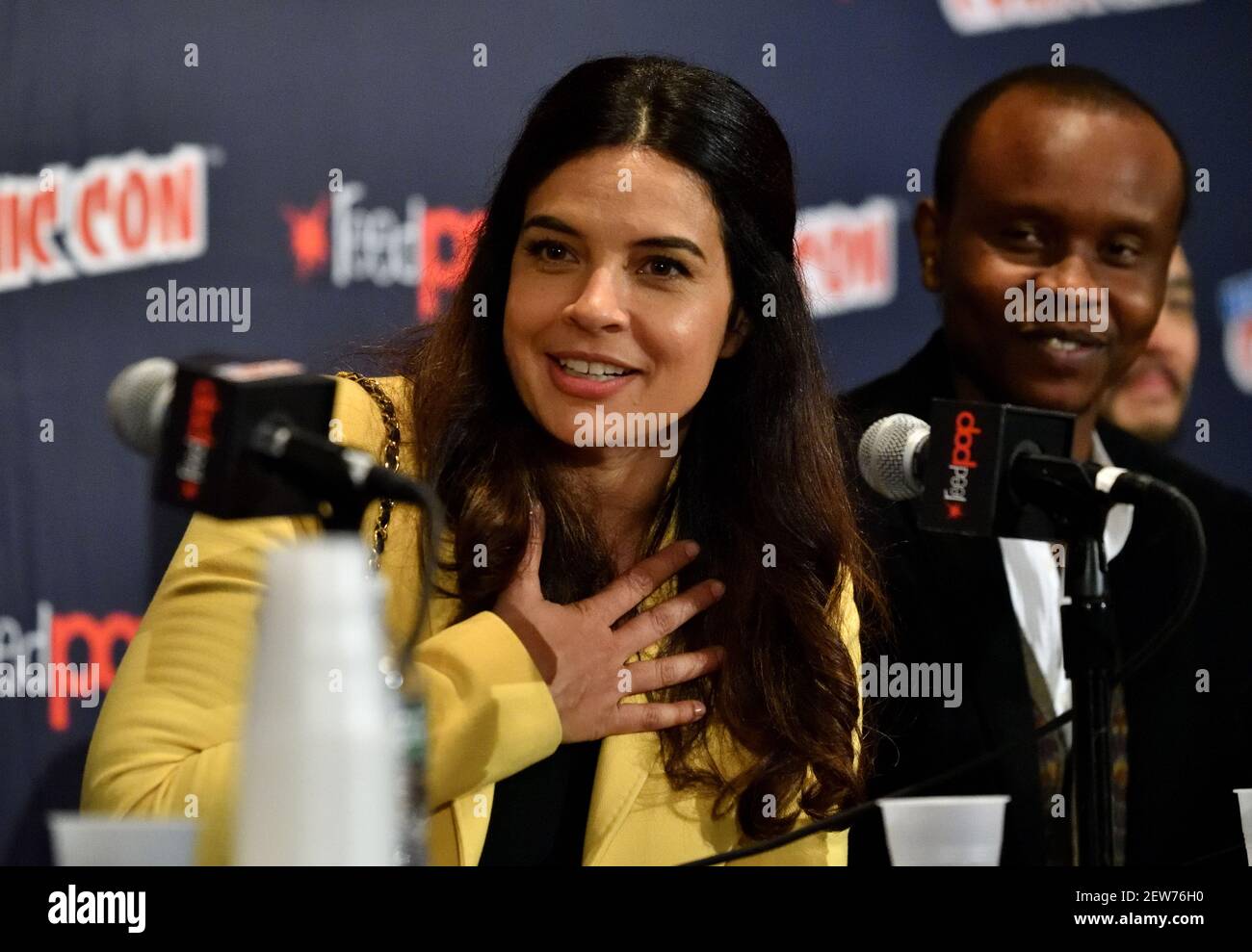 NEW YORK - OCTOBER 8: Actress Zuleikha Robinson of FOX's "The Exorcist