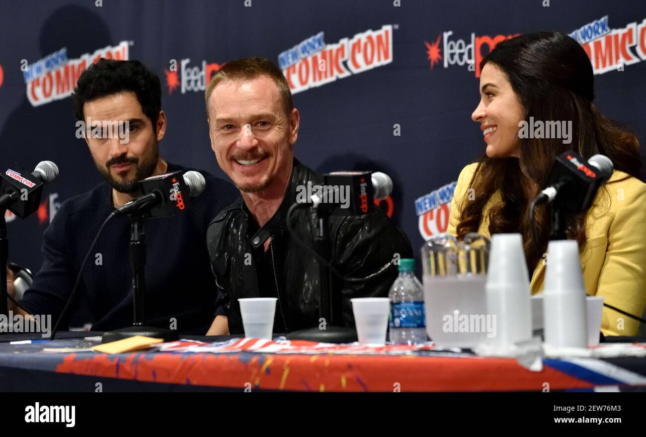 NEW YORK - OCTOBER 8: L-R: Actors Alfonso Herrera, Ben Daniels and