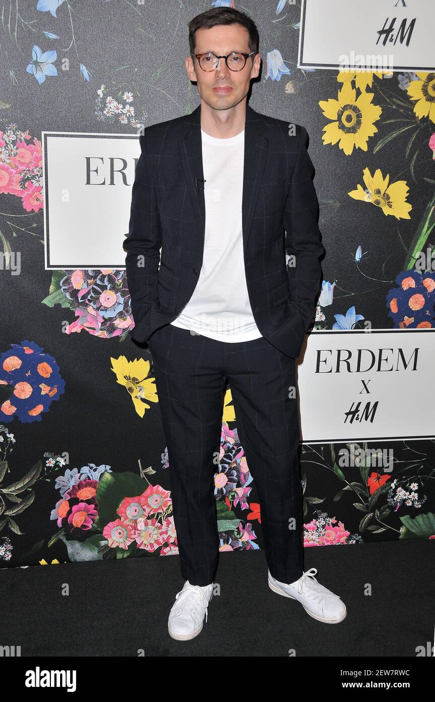 Erdem Moralioglu arrives at the ERDEM x H&M Los Angeles Event held at The  Ebell of Los Angeles in Los Angeles, CA on Wednesday, October 18, 2017.  (Photo By Sthanlee B. Mirador/Sipa