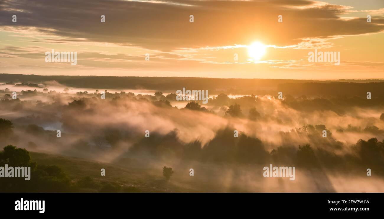 Aerial view vibrant sunrise hi-res stock photography and images - Alamy