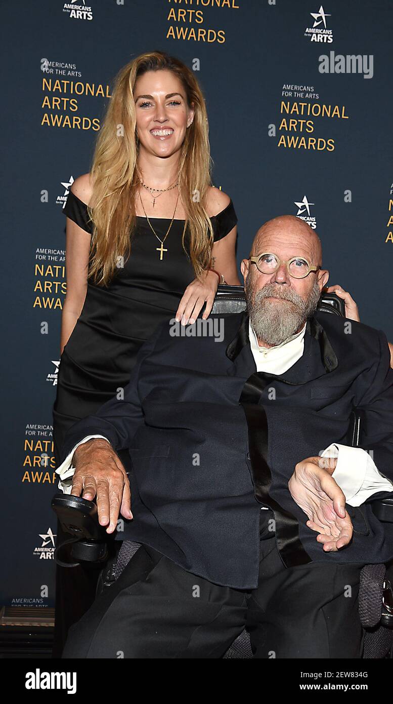 Suzanne Scott, Chcuk Close attend the Americans for the Arts Gala which ...