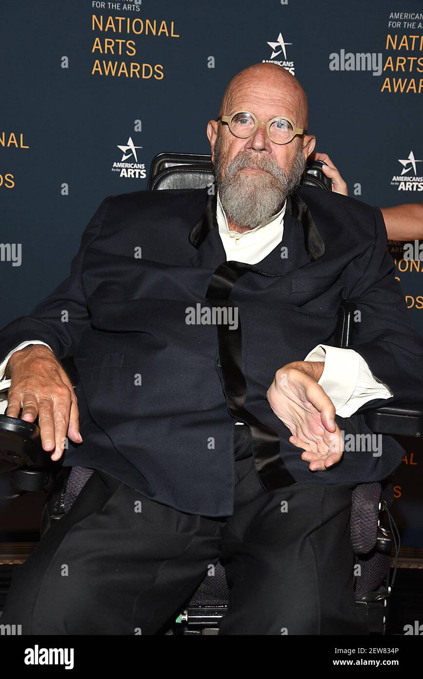 Chcuk Close attends the Americans for the Arts Gala which celebrated ...