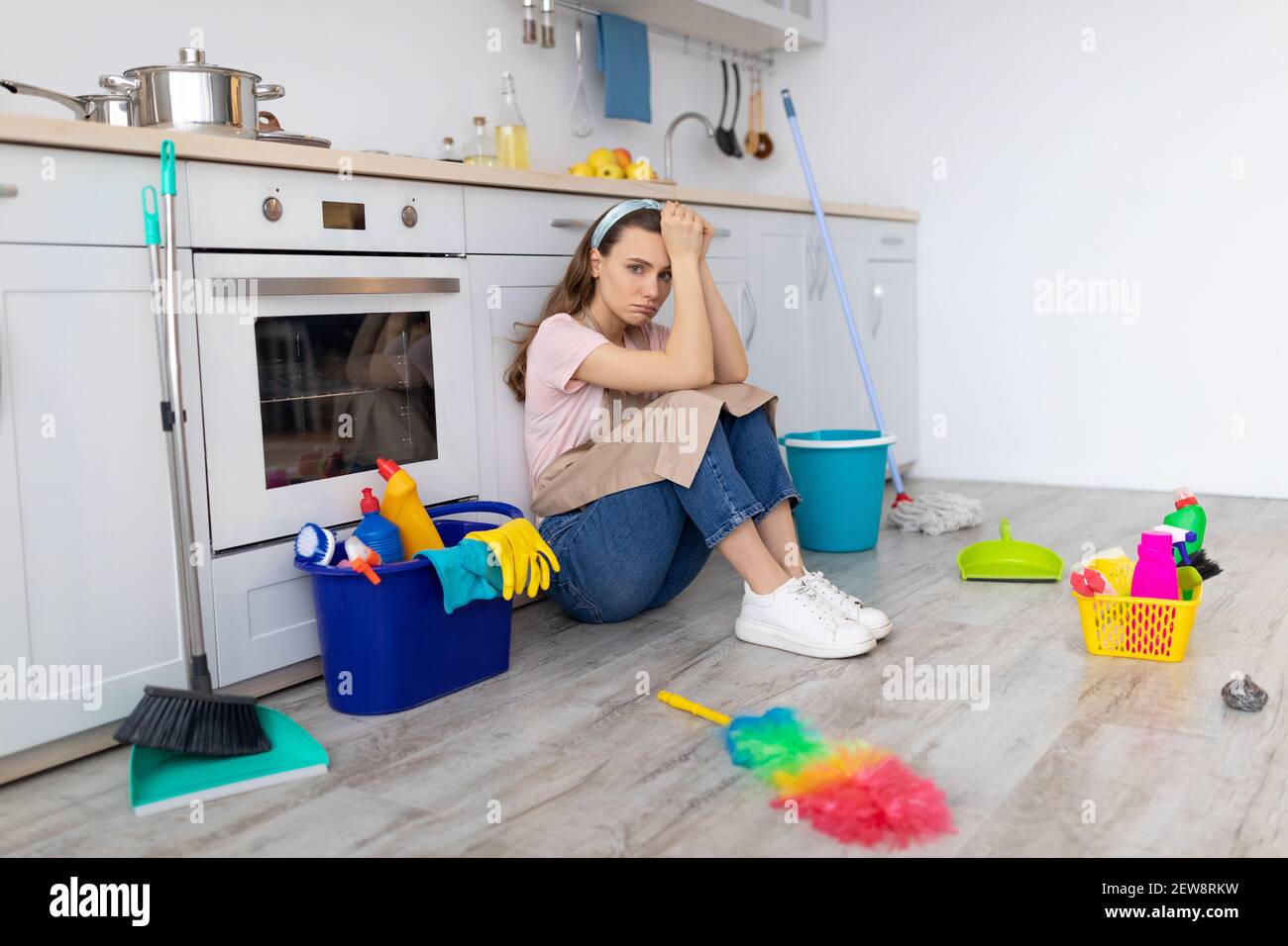 Tired of housework hi res stock photography and images Alamy