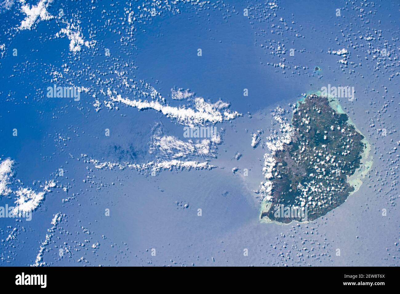 Satellite View Of Mauritius Satellite View Of The Mauritius Island. Digital Enhancement. Elements Of  This Image Furnished By Nasa Stock Photo - Alamy