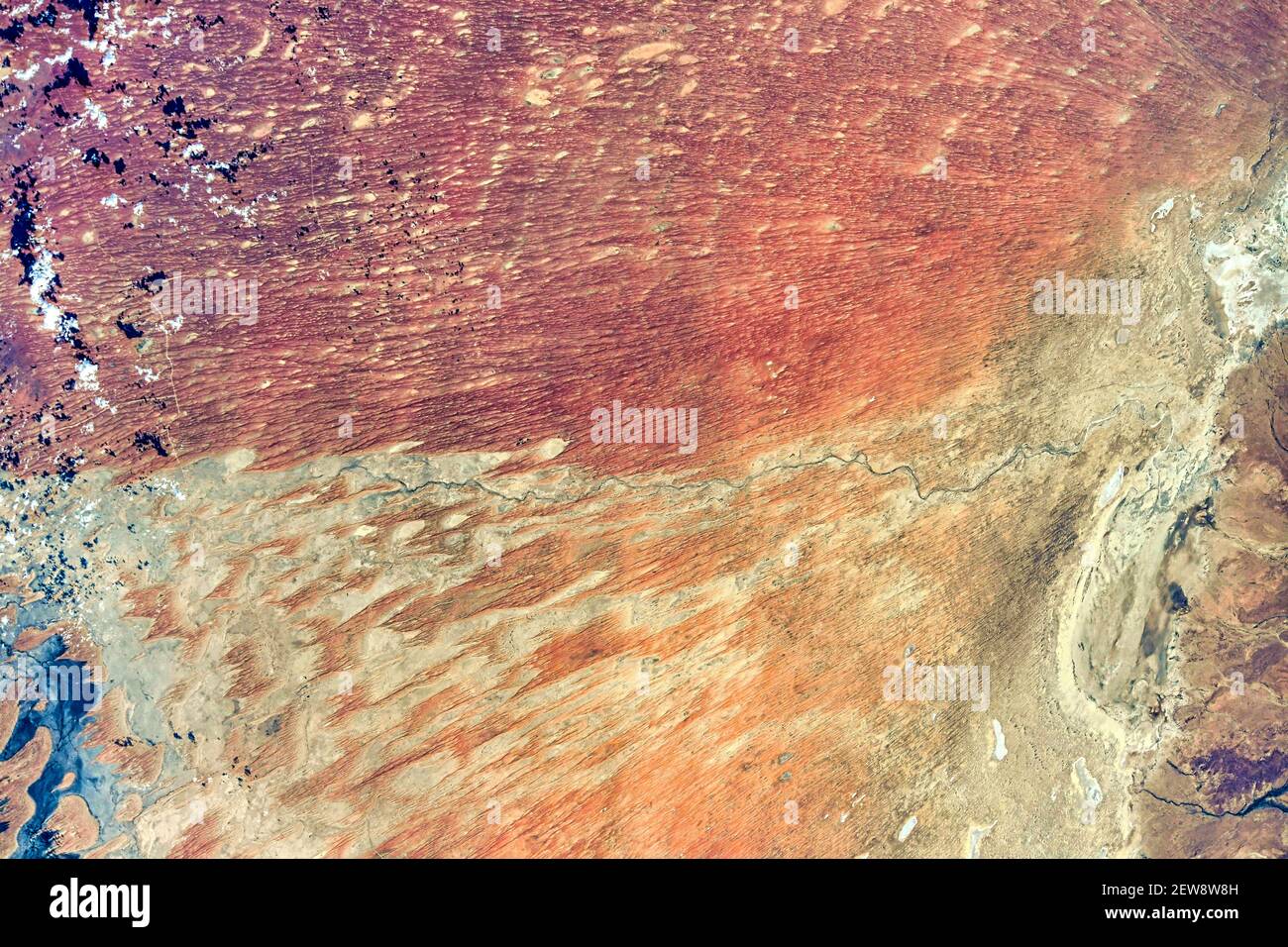 The Earth's Crust over Australia. Digital Enhancement. Elements of this image furnished by NASA Stock Photo