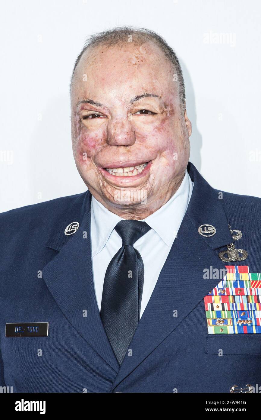 Air Force Master Sergeant Israel Del Toro attends the 11th Annual Stand Up for Heroes Event